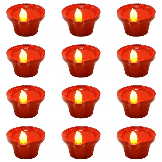 Water Sensor Diya for Home Decoration - Electric Flameless & Smokeless LED Diya Lights, Candle for Home Decor, Diwali Festivals Decoration,Christmas,New Year, Festive